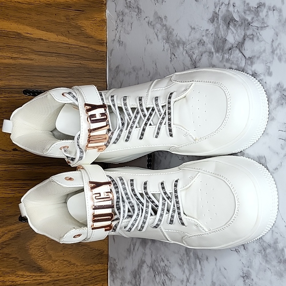 White high top Juicy Couture sneakers